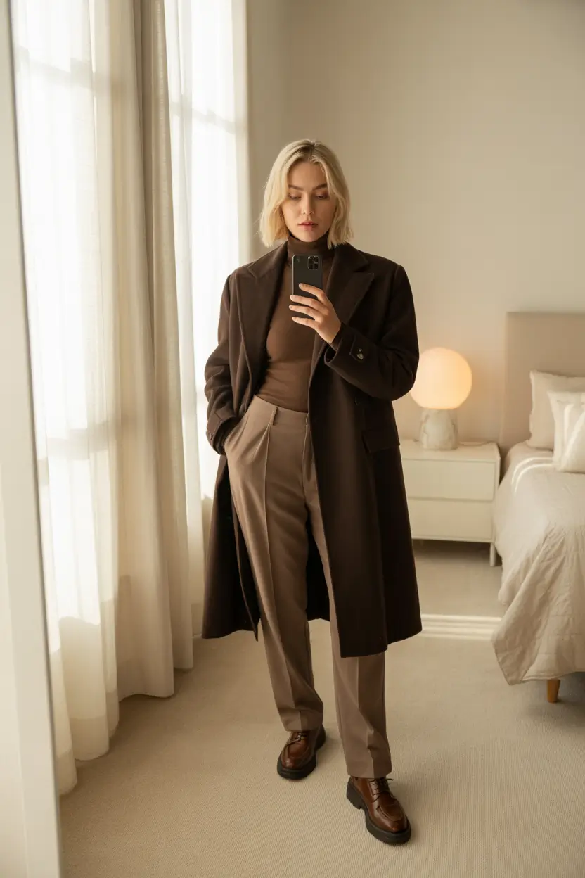 winter fashion outfits 2025 / 2026 trends guide Chocolate Tones for Smart Layers