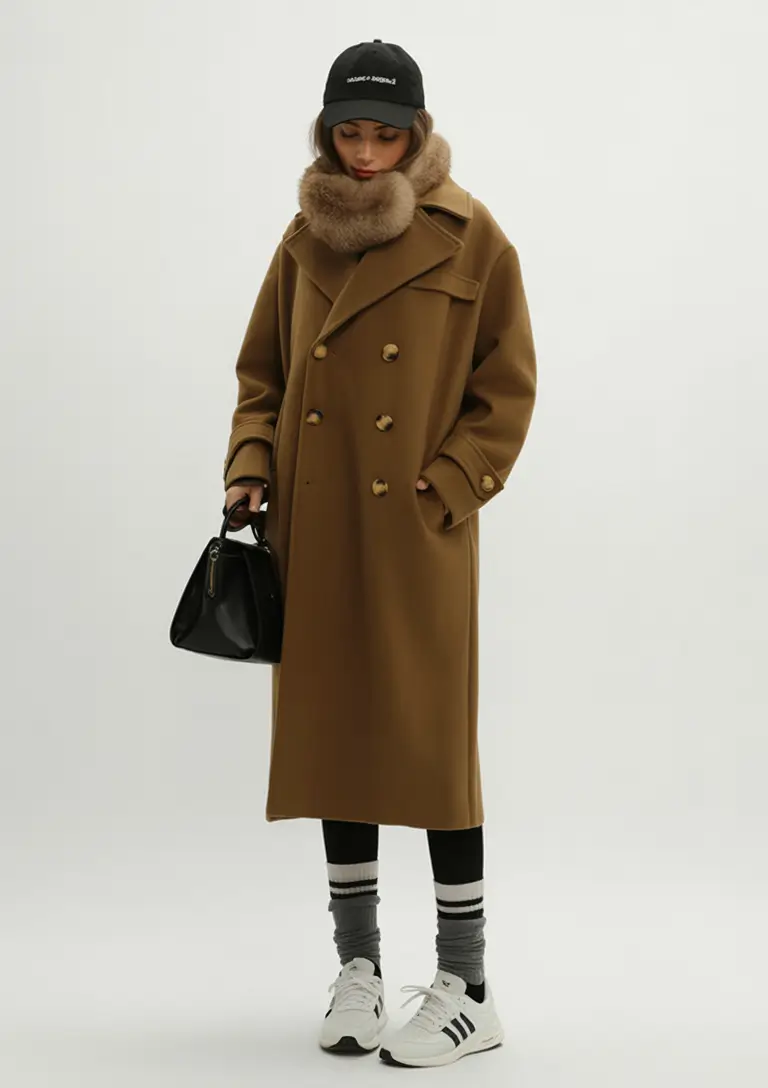 winter fashion outfits 2025 / 2026 trends guide Sporty Luxe in Camel
