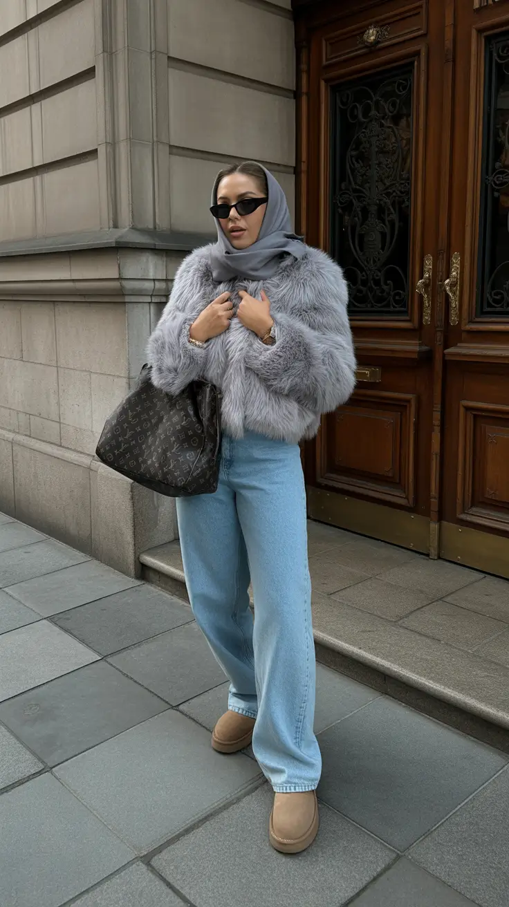 winter fashion outfits 2025 / 2026 trends guide Modern Fur with Luxe Accessories