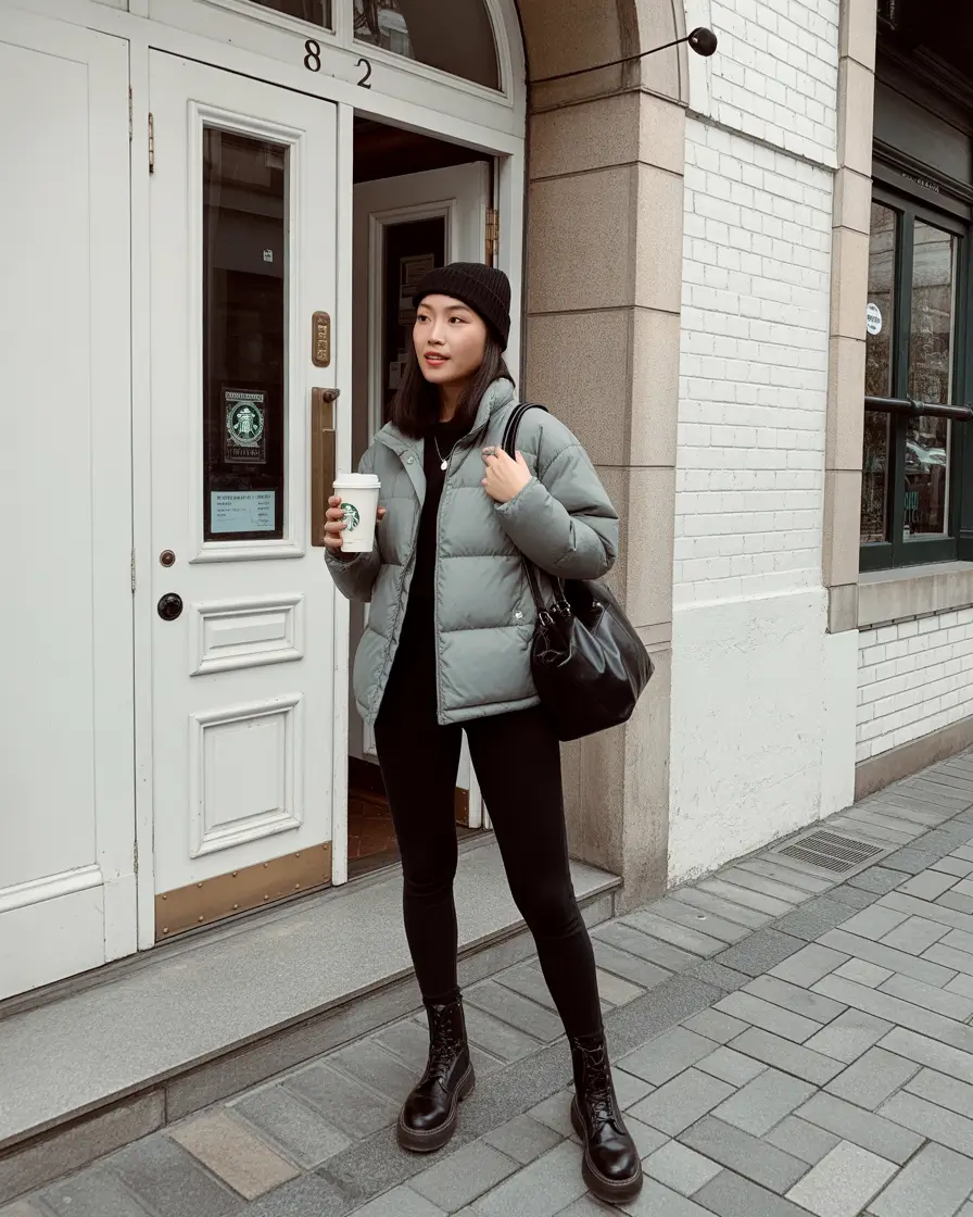 winter fashion outfits 2025 / 2026 trends guide Coffee Run Minimalism