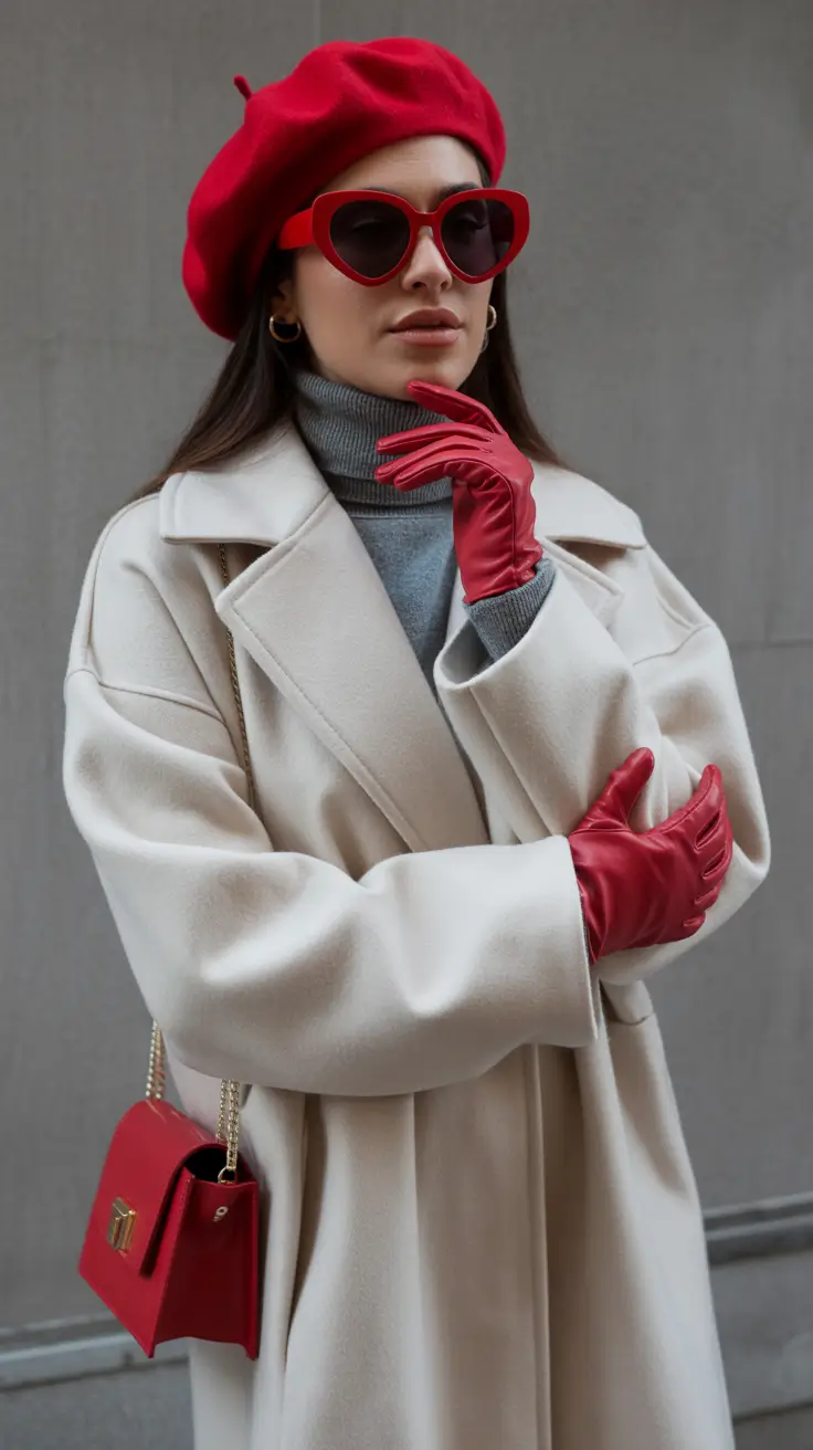 Winter Fashion Outfits NYC 2025-2026 Parisian Red Accents