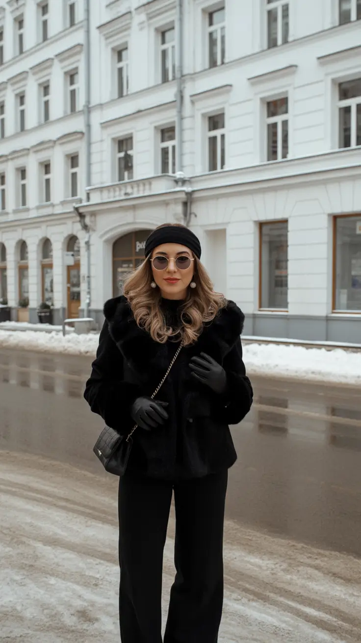 Winter Fashion Outfits NYC 2025-2026 Classic Black Winter Chic