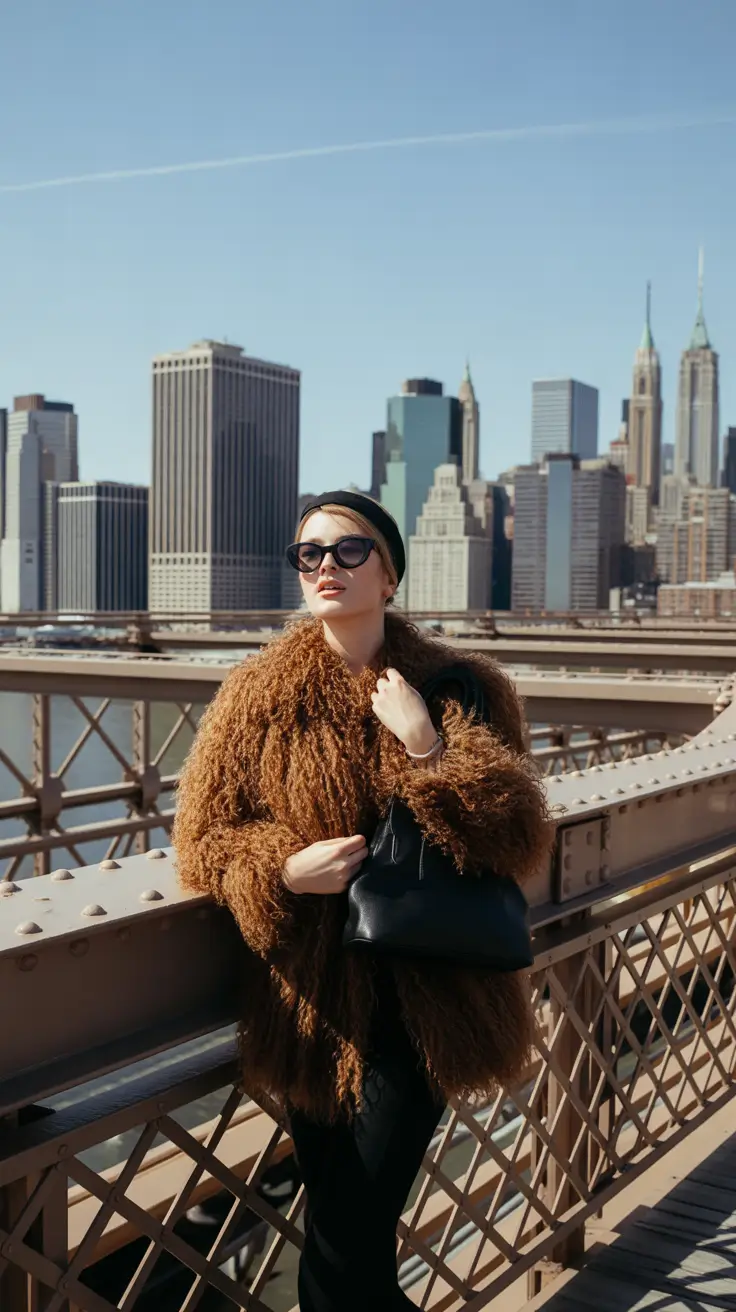 Winter Fashion Outfits NYC 2025-2026 Texture Play with Shaggy Outerwear