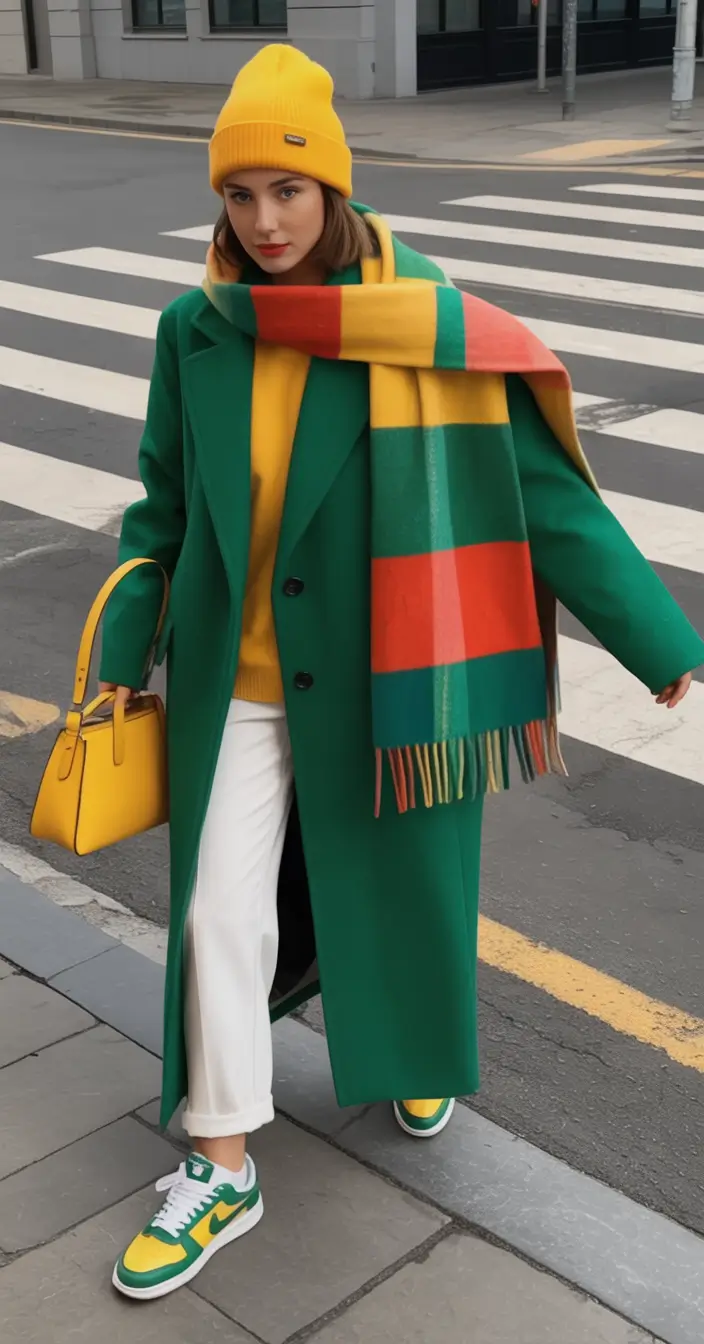 winter fits ideas 2025 2026 Colorful Layers with Playful Energy