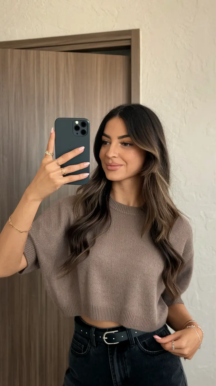 winter hairstyles 2025 2026 trends ideas Soft Brunette Waves