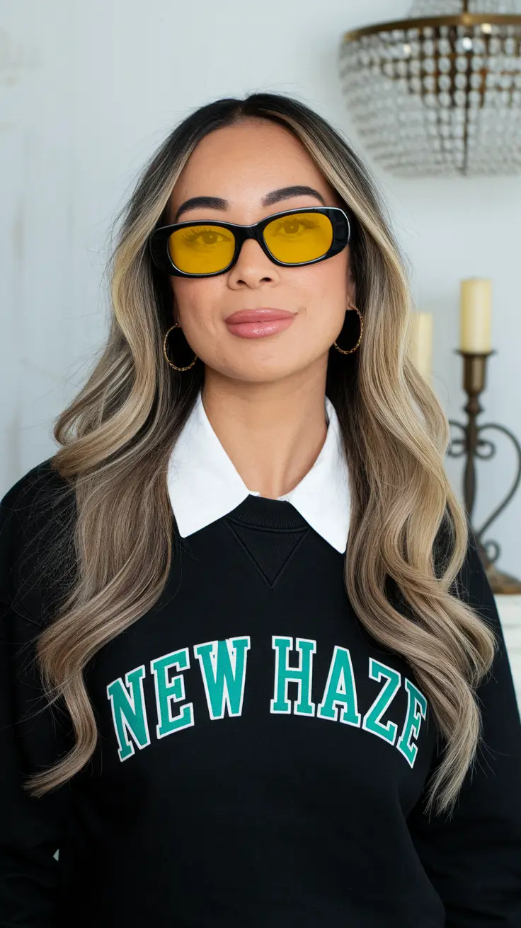 winter hairstyles 2025 2026 trends ideas Face-Framing Balayage Waves
