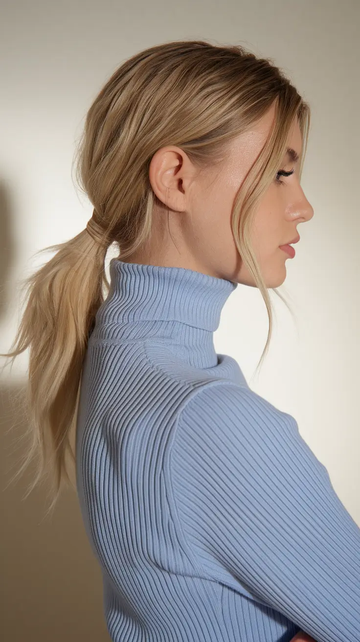 winter hairstyles 2025 2026 trends ideas Low Winter Ponytail