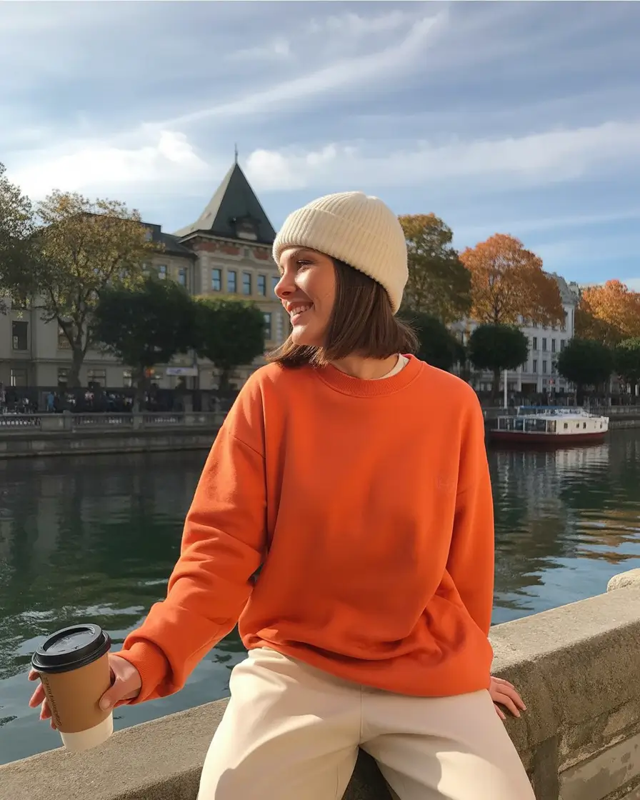Winter Outfit Inspo 2025 2026 Bright Knit Comfort