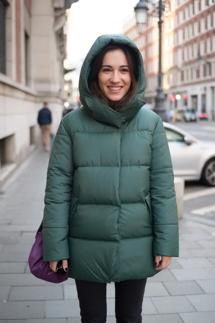 Winter Outfit Inspo 2025 2026 Evergreen Puffer Simplicity
