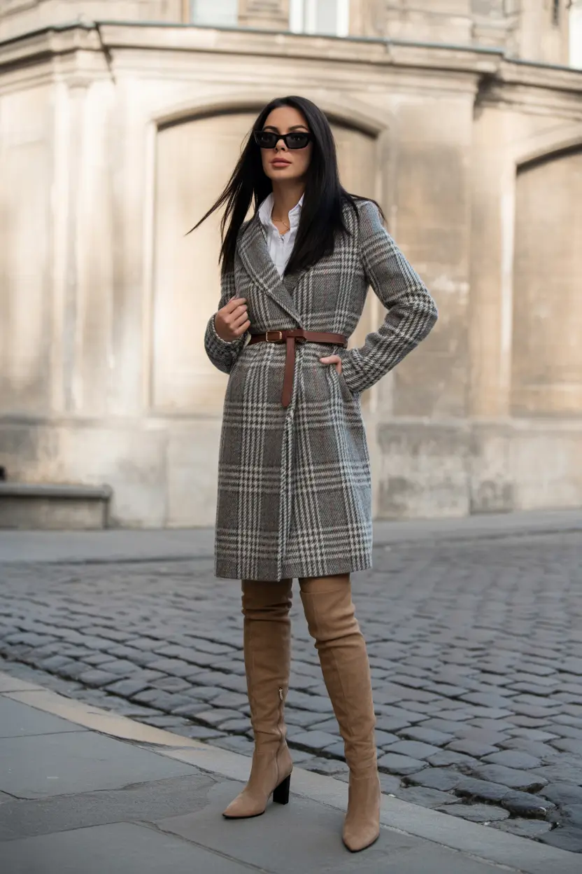 Winter Outfit Inspo 2025 2026 Plaid Power Moves