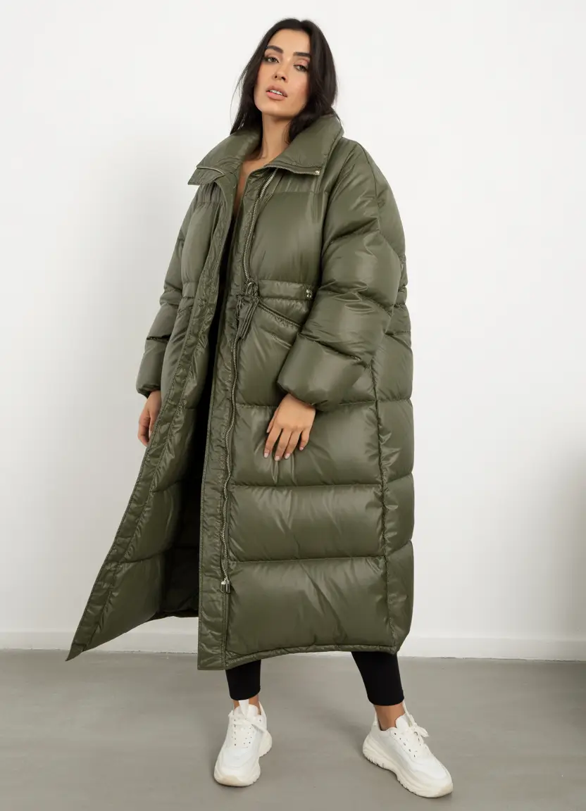 Winter Outfit Inspo 2025 2026 Olive Puffer Cool