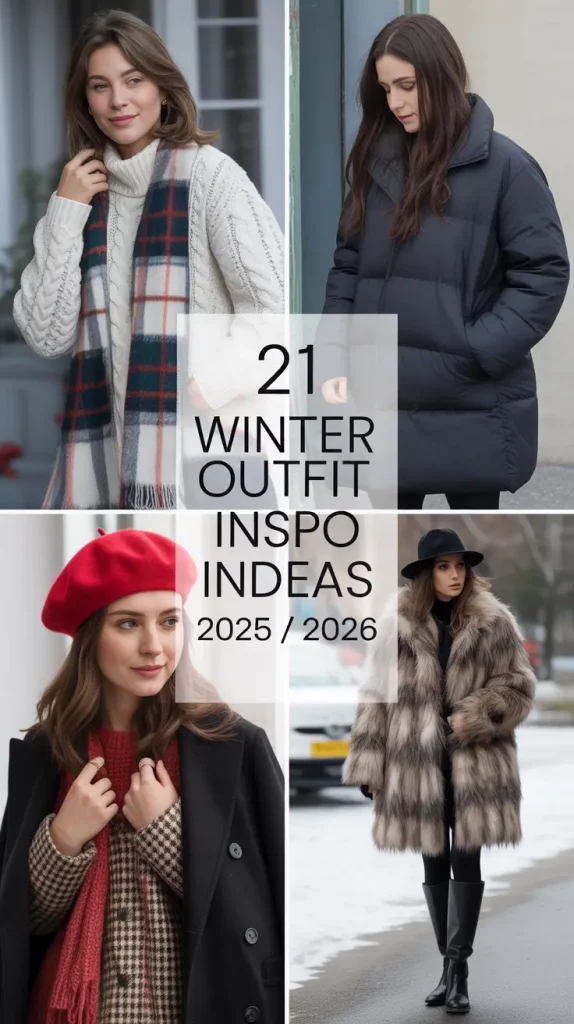 Winter Outfit Inspo Ideas 2025 / 2026: Street Style & Casual Chic Looks