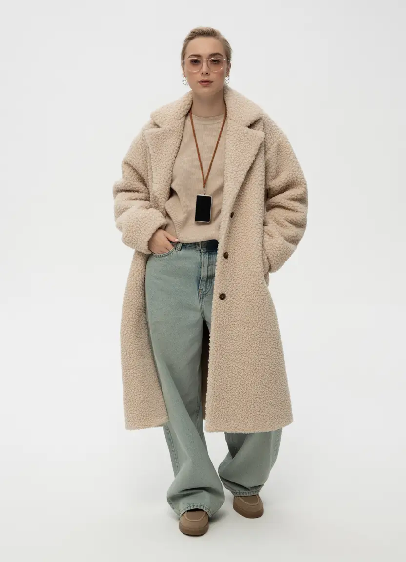 winter outfits cold casual Creamy Comfort Layers