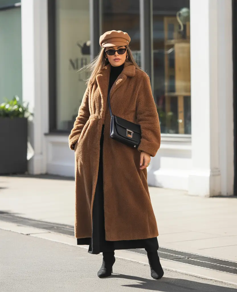 winter outfits cold casual The Cozy Teddy Statement