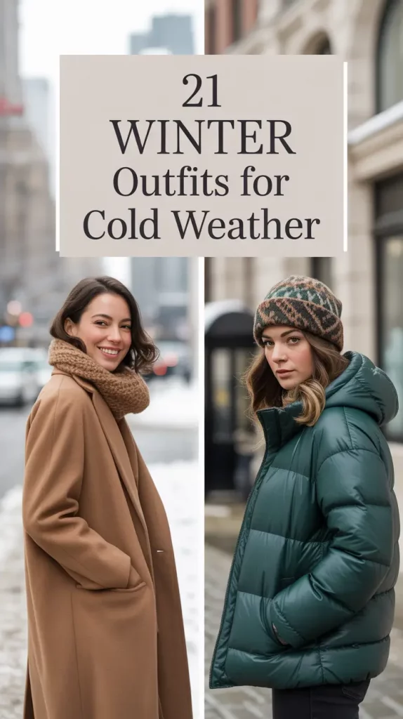 Winter Outfits for Cold Weather 2025–2026: Classy, Casual & Snow Fashion Inspiration