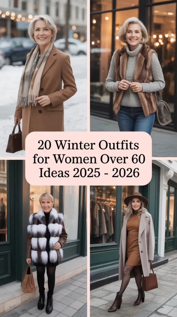 Winter Outfits for Women Over 60 Ideas 2025 - 2026: Elegant & Casual Looks