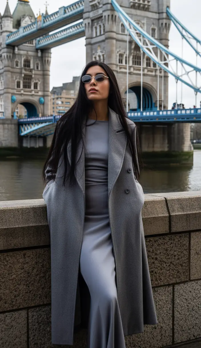 winter outfits inspiration 2025 Steel Grey Sophistication