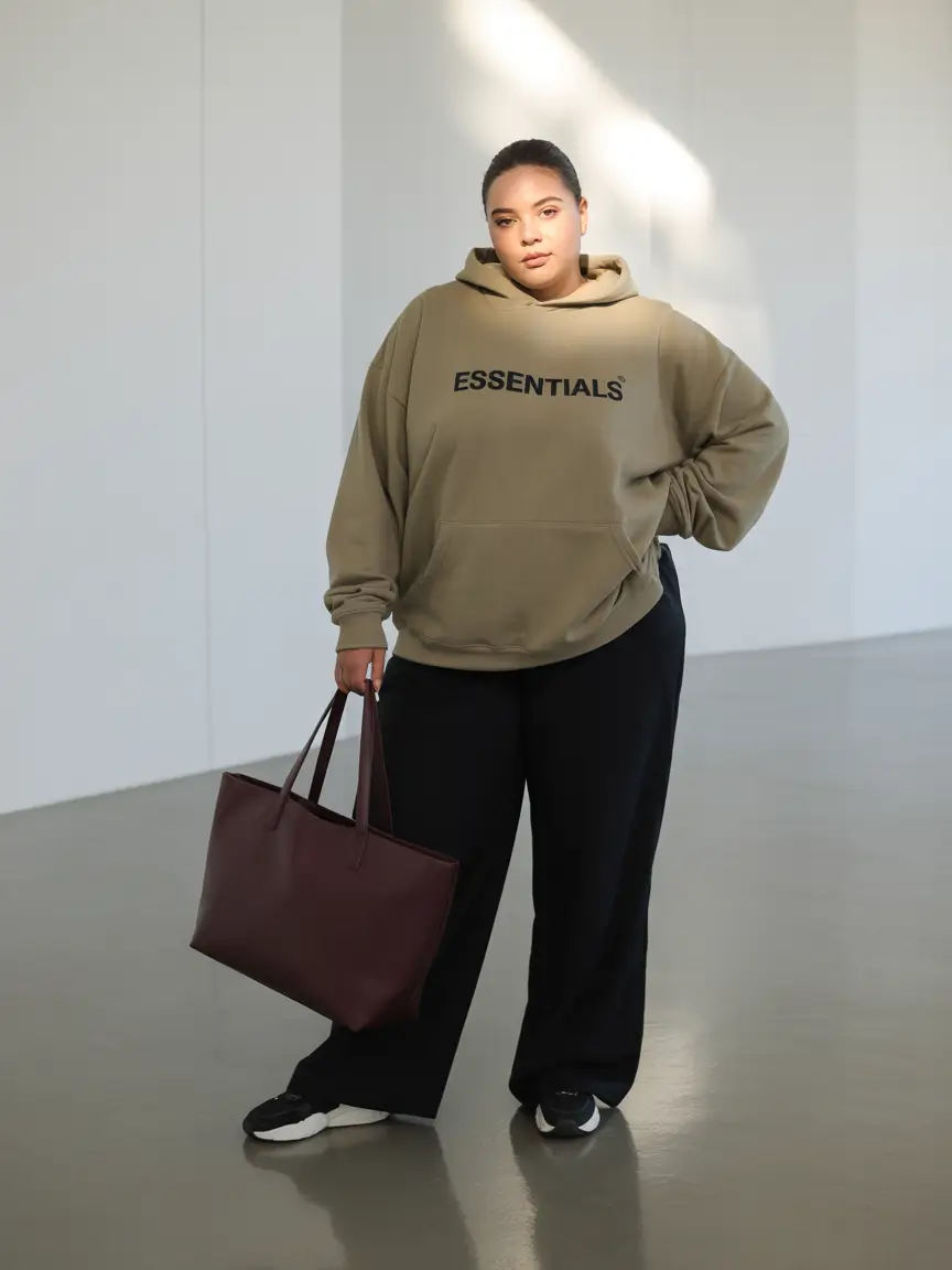 plus size winter outfits black women Sporty Streetwear Energy