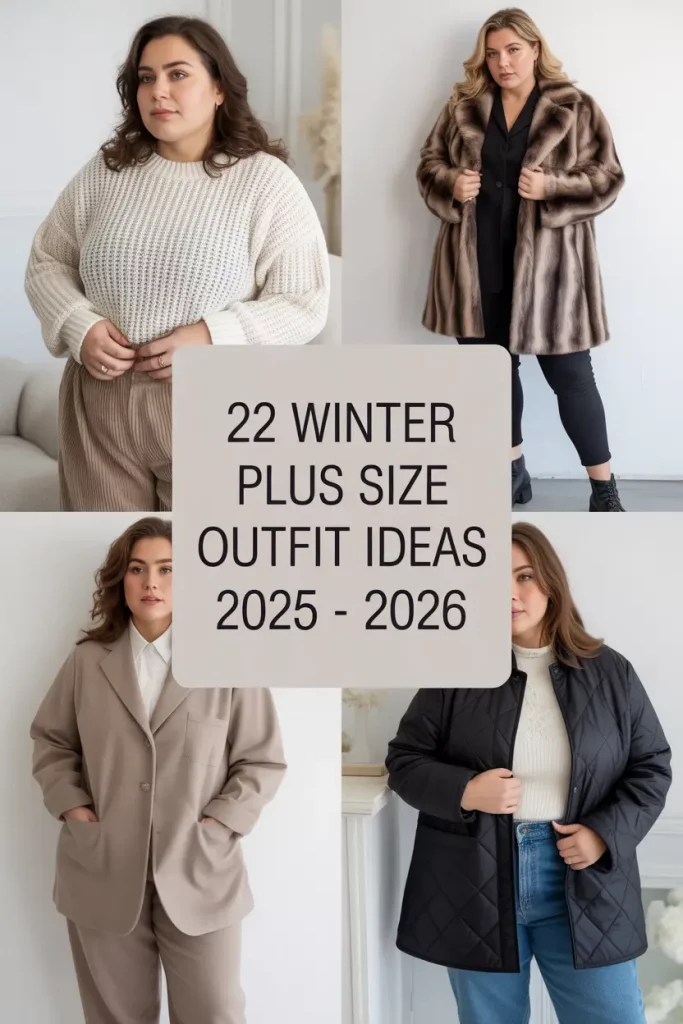 Winter Plus Size Outfit Ideas 2025 - 2026: Trendy & Elegant Looks for Women