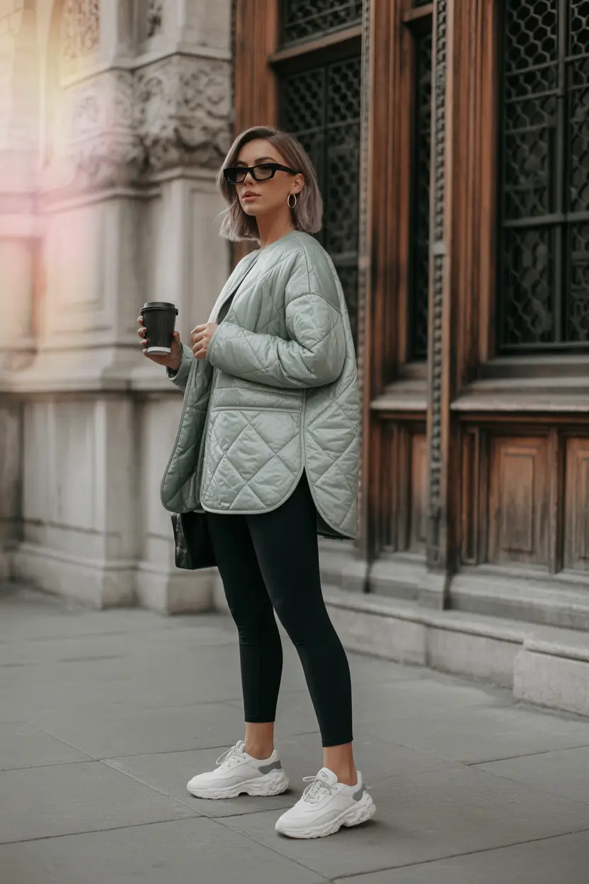 winter capsule wardrobe casual The Quilted Jacket and Street Cool