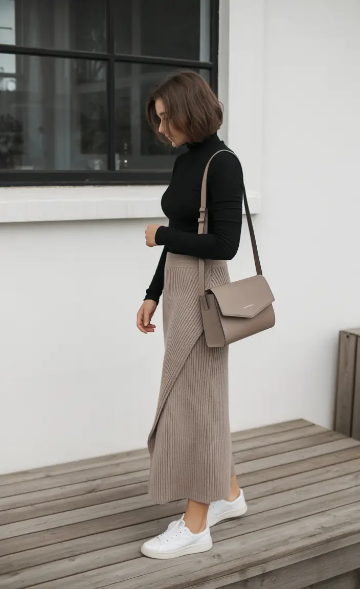 winter work outfits for women 2025 minimalist knit balance