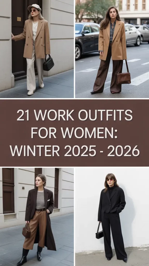 Work Outfits for Women: Winter 2025 - 2026 – Chic & Cozy Ideas for Office and Casual