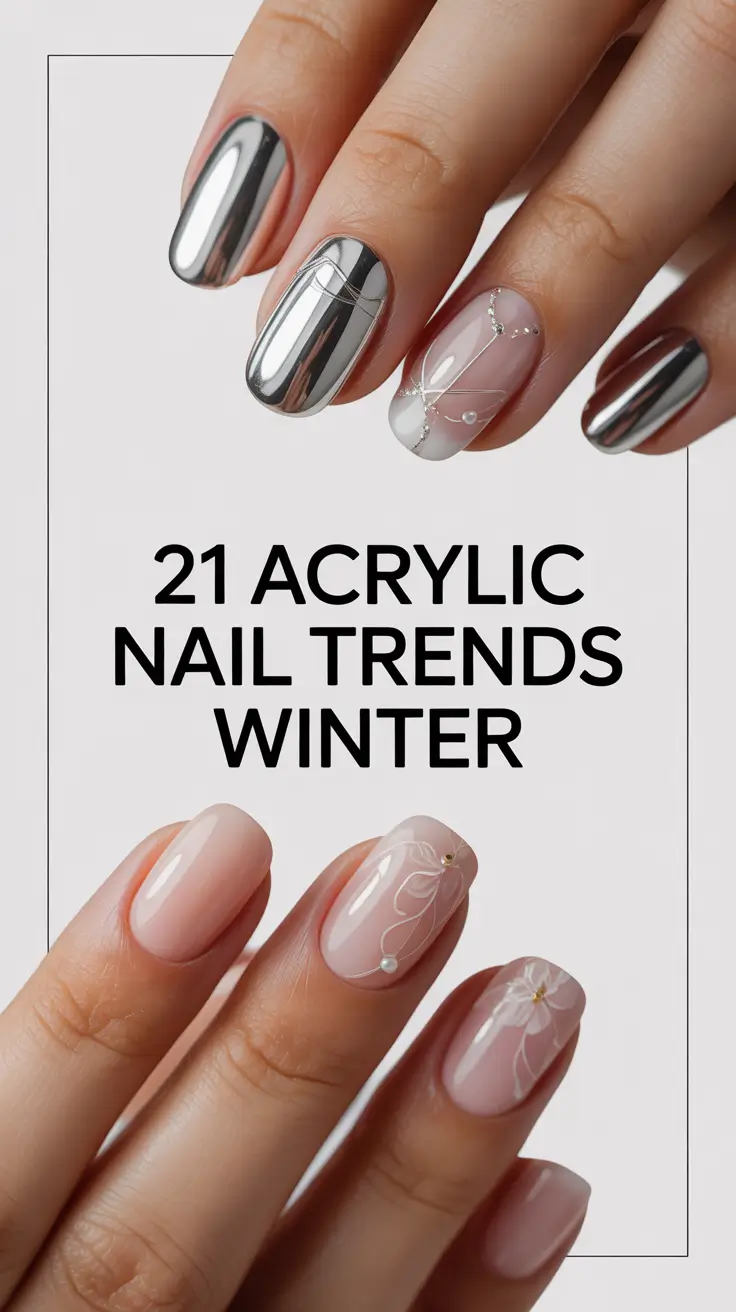 Acrylic Nail Trends Winter 2025–2026: Chic Designs, Colors & Inspo for the Cold Season