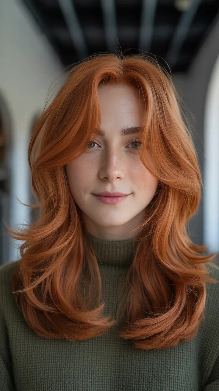 auburn winter hair color Warm Maple Flow