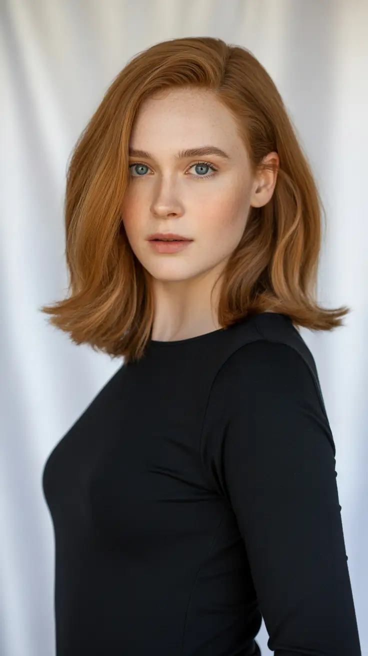 auburn winter hair color Honey Chestnut Bob