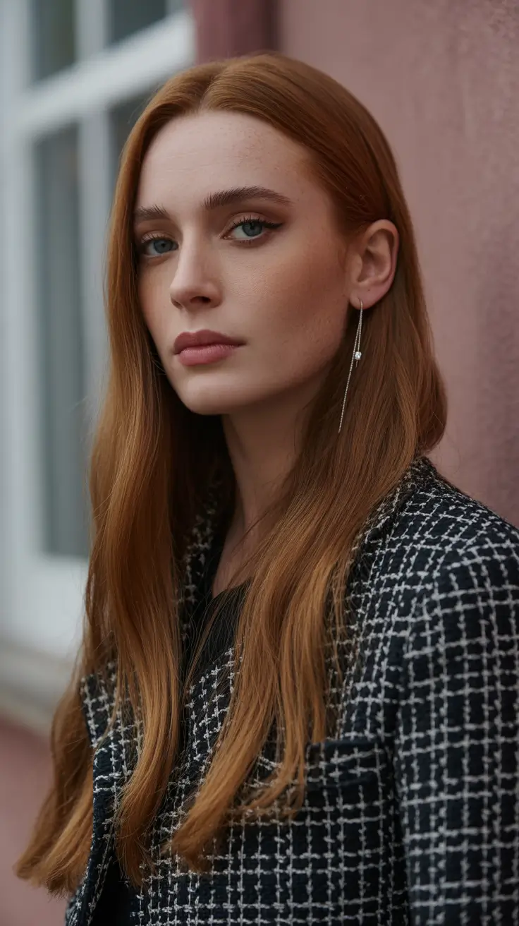 auburn winter hair color Caramel Bronze Lengths