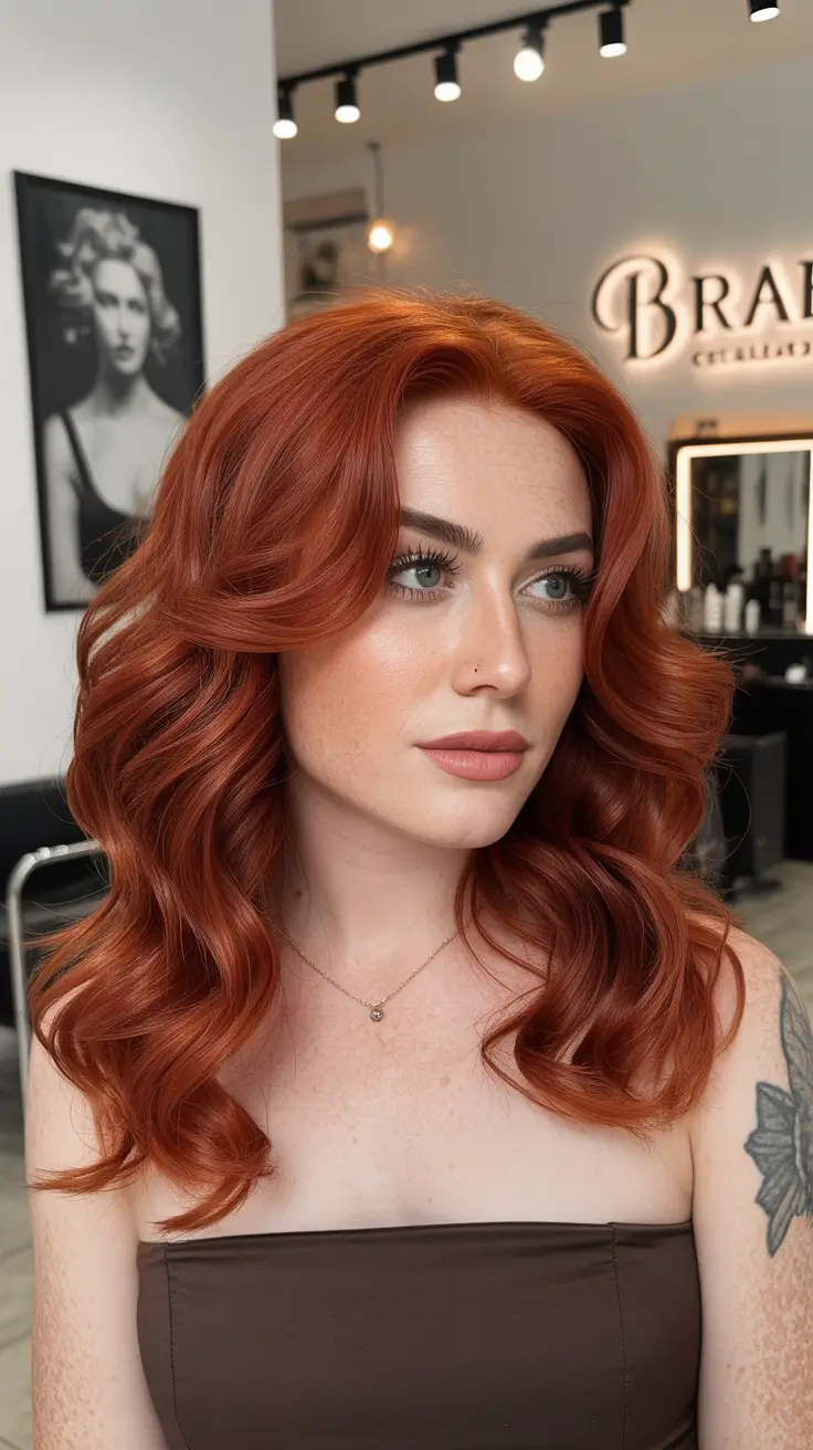 auburn winter hair color Radiant Copper Curls