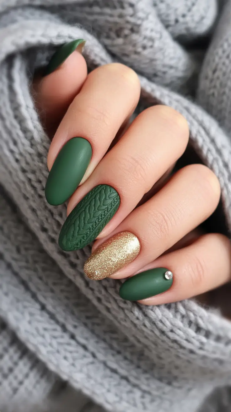 Best Gel Nails Christmas 2025 Evergreen Elegance