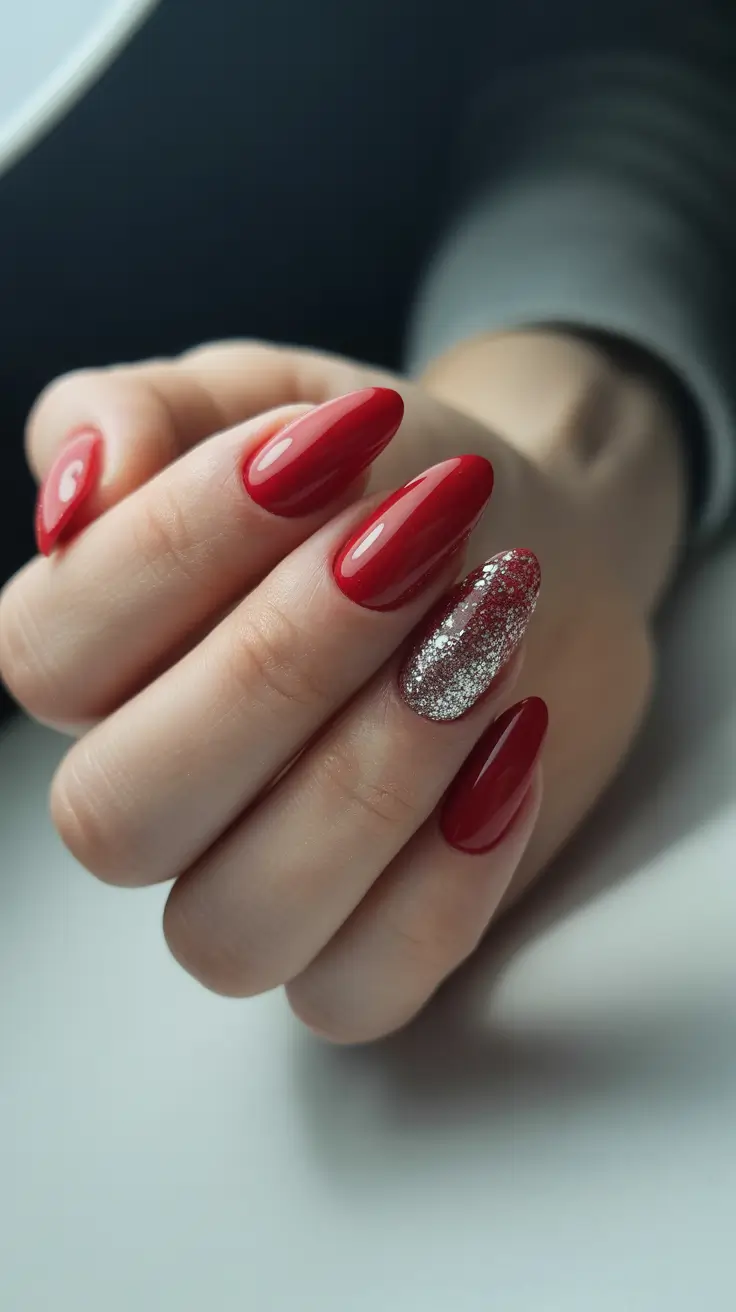 Best Gel Nails Christmas 2025 Candy Apple Glam