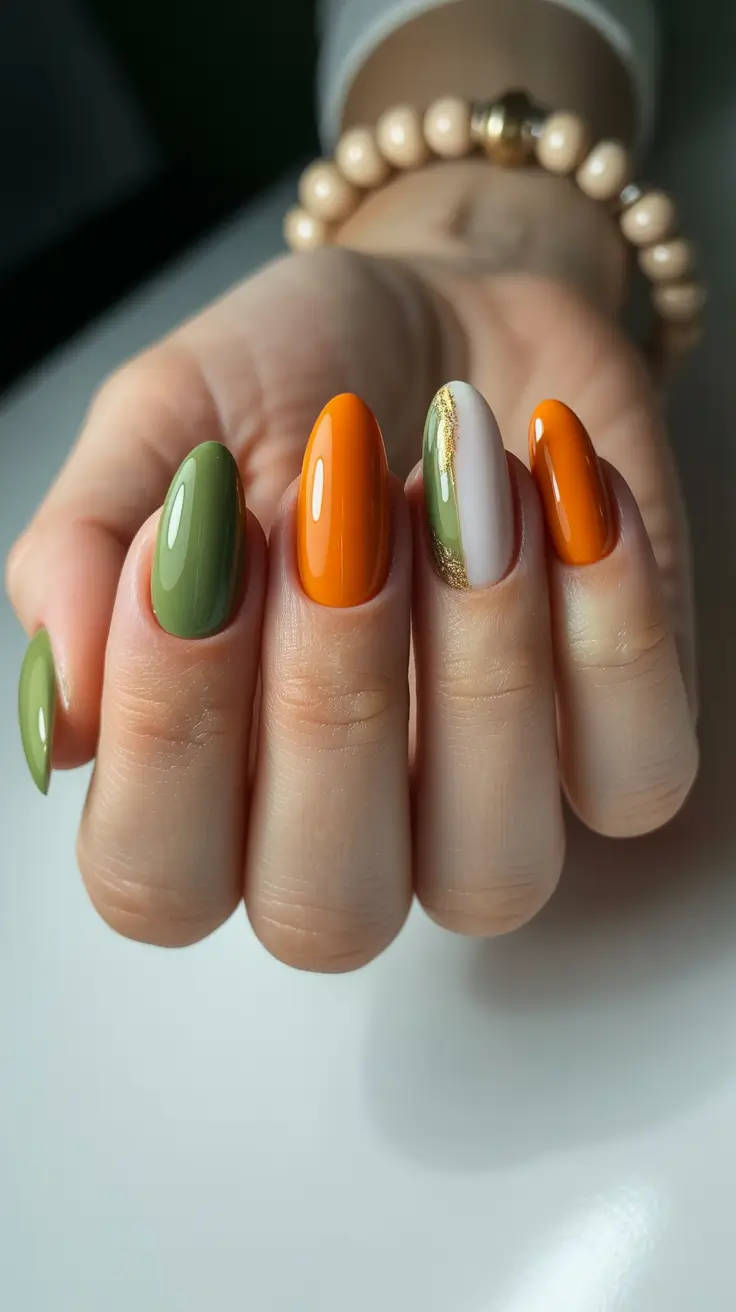 christmas nail designs 2025 Warm Winter Spice