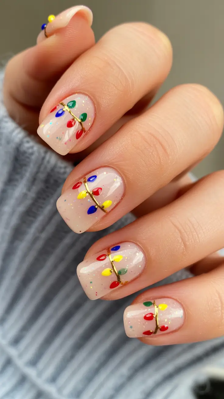 christmas-nails-acrylic-ideas-2025-Twinkle-Light-Delight
