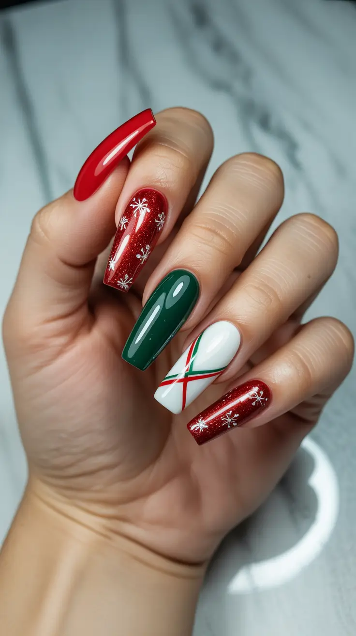 Christmas Nails Acrylic Ideas 2025: Trendy, Cute & Simple Winter Designs You’ll Want to Try