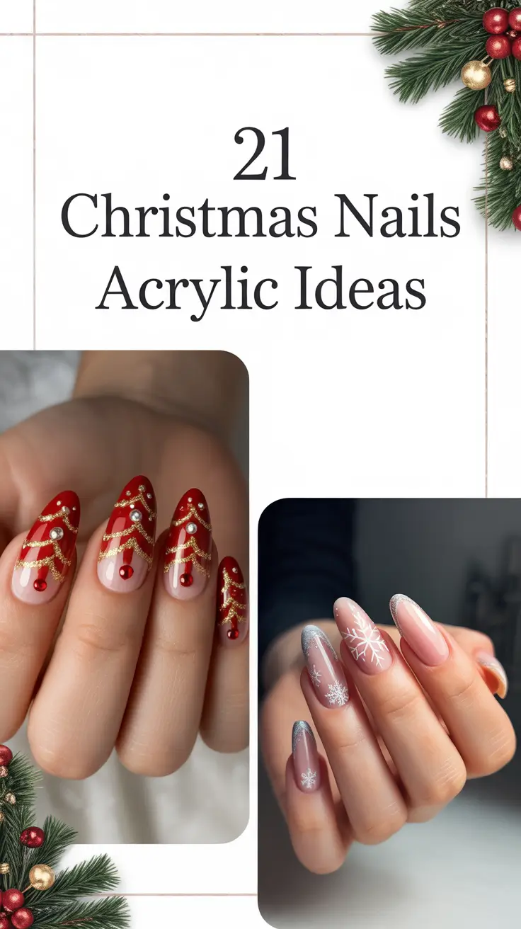 Christmas Nails Acrylic Ideas 2025: Trendy, Cute & Simple Winter Designs You’ll Want to Try