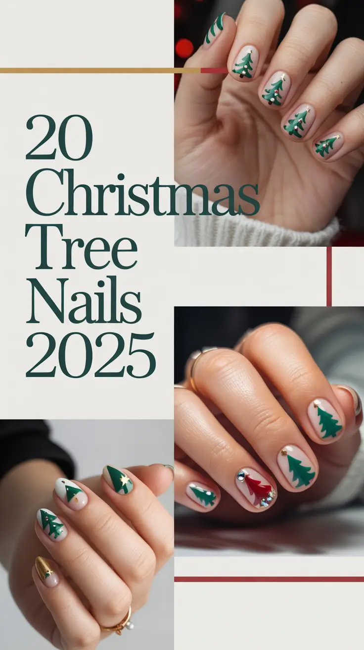 Christmas Tree Nails Ideas 2025: Cute, Easy & Trendy Designs for the Holidays