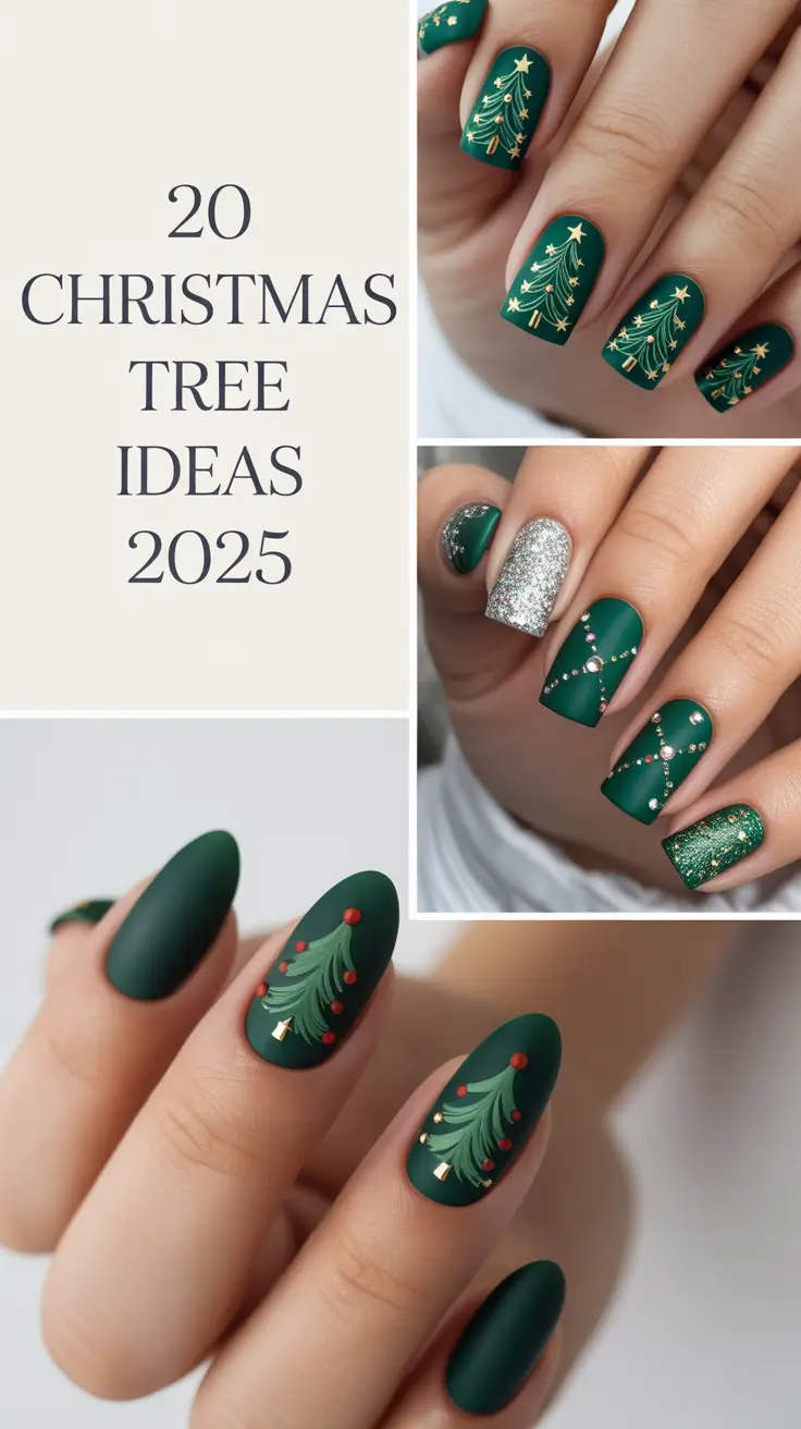 Christmas Tree Nails Ideas 2025: Cute, Easy & Trendy Designs for the Holidays