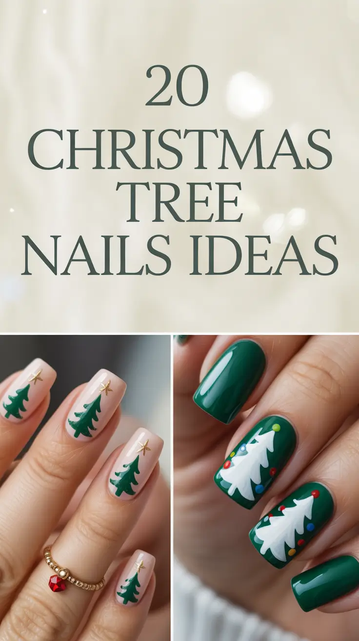 Christmas Tree Nails Ideas 2025: Cute, Easy & Trendy Designs for the Holidays