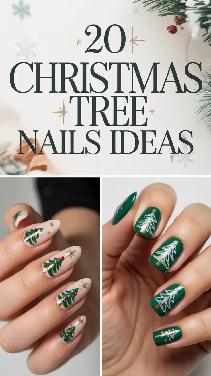 Christmas Tree Nails Ideas 2025: Cute, Easy & Trendy Designs for the Holidays