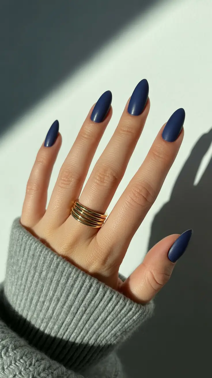 dark winter nails ideas 2025 2026 velvet midnight matte