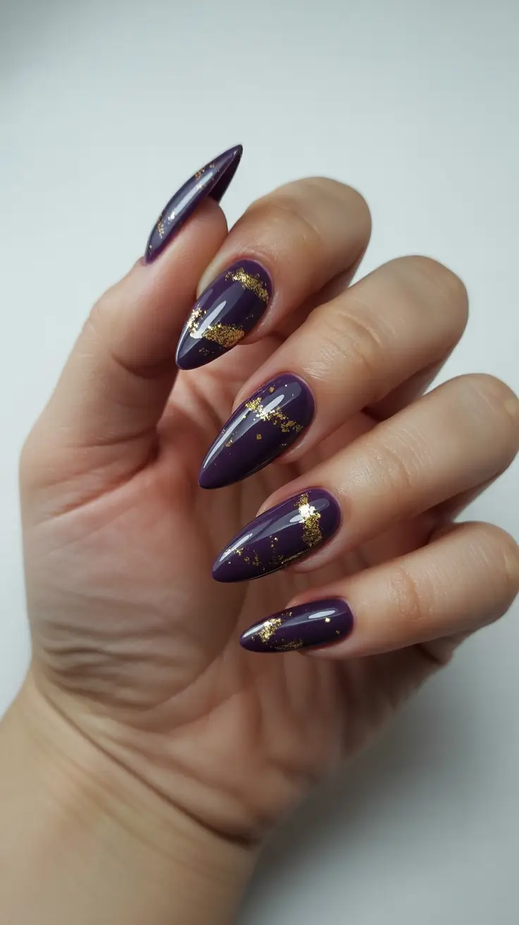 dark winter nails ideas 2025 2026 amethyst moonlight