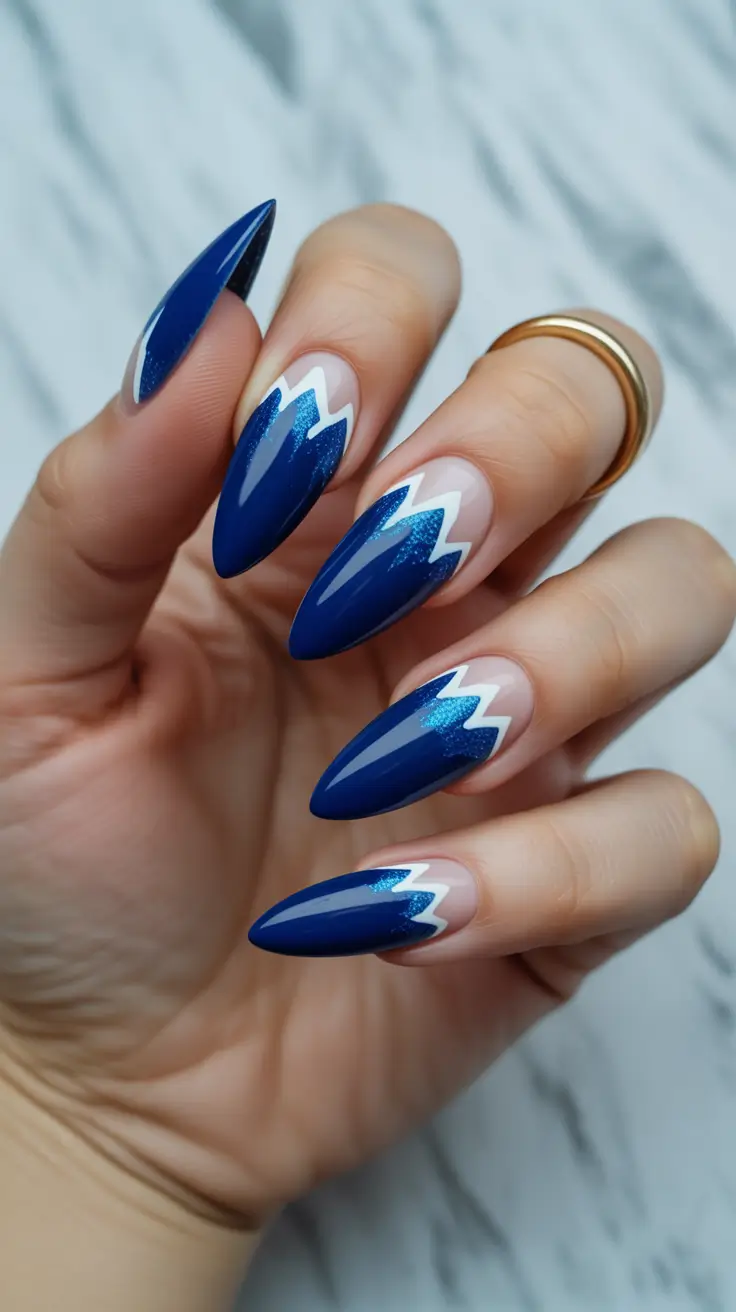 dark winter nails ideas 2025 2026 electric ice peaks