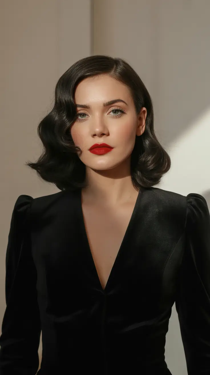 deep winter hair colors brunette Velvet Jet Waves