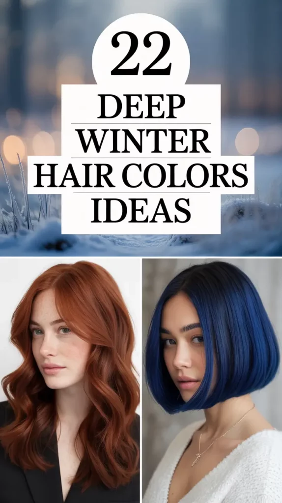 Deep Winter Hair Colors Ideas 2025 / 2026: The Best Brunette, Blonde & Red Shades to Try This Season