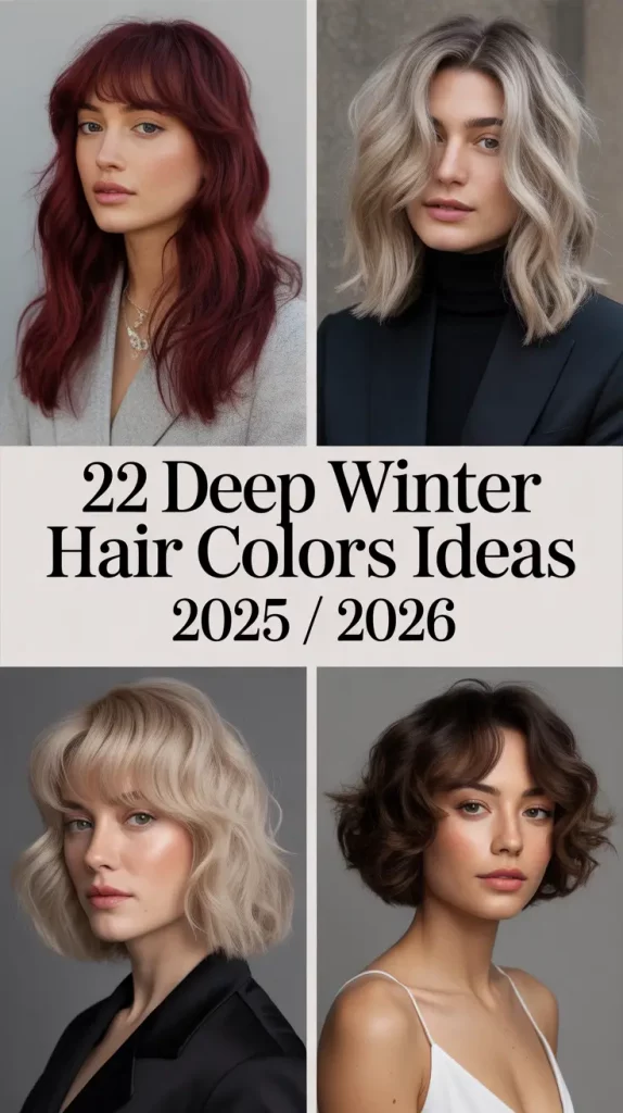 Deep Winter Hair Colors Ideas 2025 / 2026: The Best Brunette, Blonde & Red Shades to Try This Season