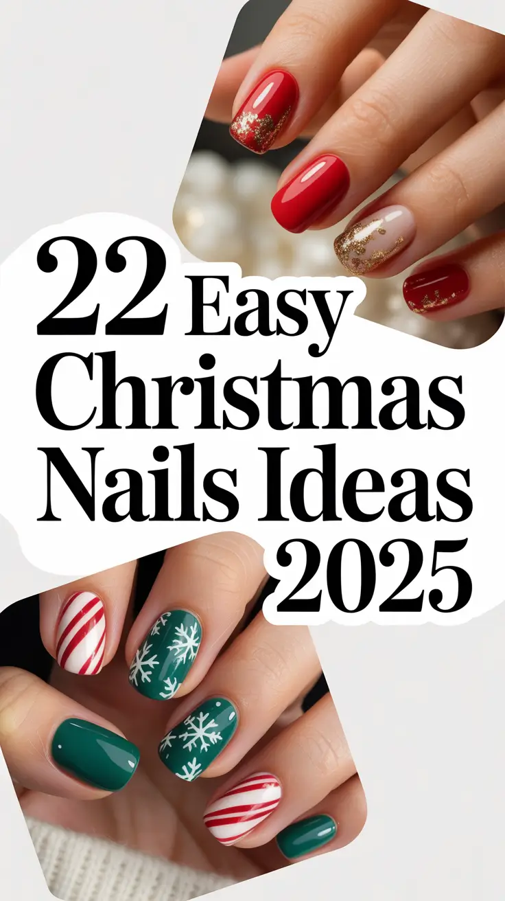 Easy Christmas Nails Ideas 2025: Cute, Simple & Festive Designs to Try at Home
