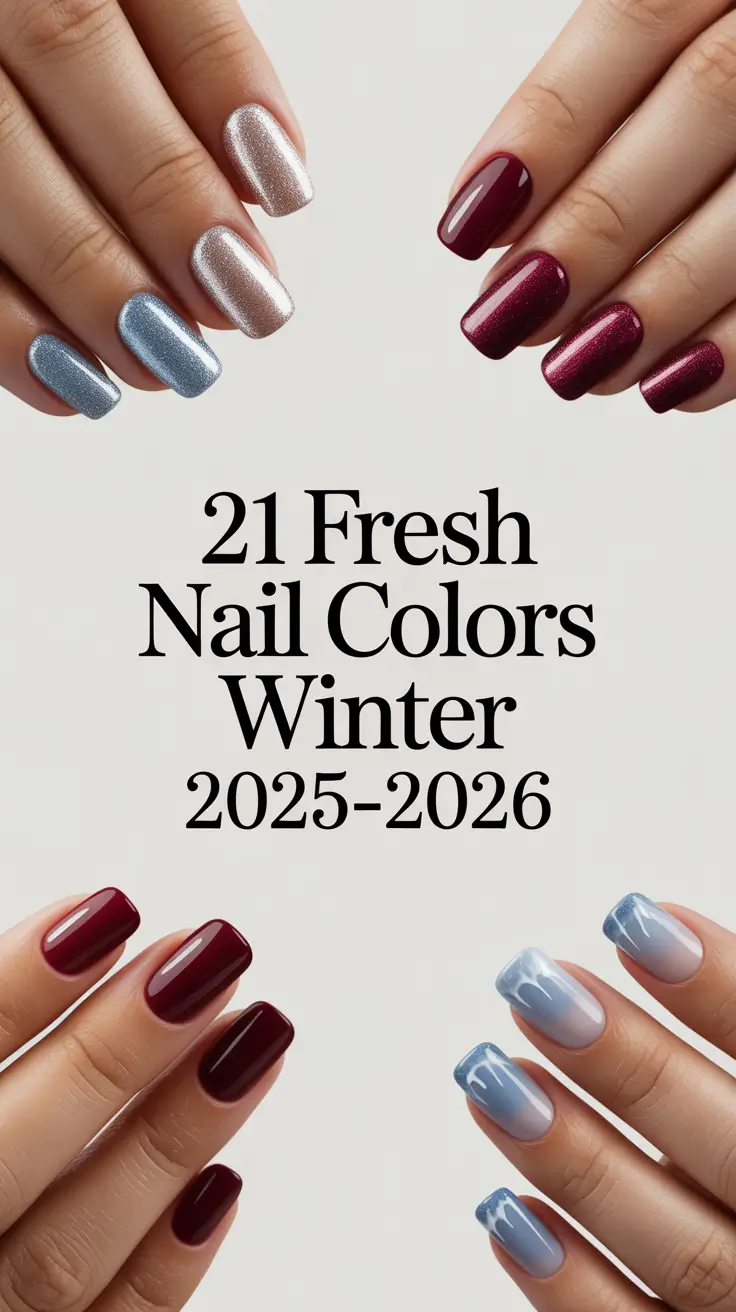 Fresh Nail Colors Winter 2025–2026: Chic Gel Designs & Cozy Ideas for Every Mood