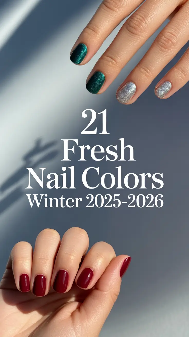 Fresh Nail Colors Winter 2025–2026: Chic Gel Designs & Cozy Ideas for Every Mood